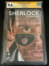 Sherlock The Great Game #1 CGC 9.6 signed Benedict Cumberbatch and Andrew Scott picture