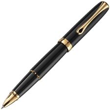Diplomat Excellence A2 Rollerball Pen in Black Lacquer with Gold Trim - NEW picture