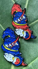 SpaceX Double Dragons CREW-1 *RARE* Mission Launch Pin 2 Piece Combo NASA picture