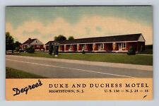 Hightstown NJ-New Jersey, Degree's Duke & Duchess Motel, Vintage Postcard picture