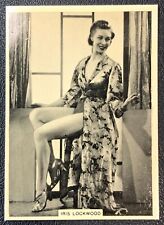 Iris Lockwood 1939 Grace Beauty Movie Actress Cigarette Tobacco Card HIGH GRADE picture