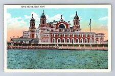 New York City NY, Ellis Island, Antique, Vintage Souvenir Postcard picture