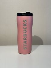 Rare Starbucks Curvy Lucy Pink Stainless Steel Tumbler Travel Mug Cup Lid 12 oz picture