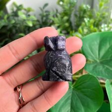 Lepidolite Crystal Dog Carving Purple Dog Pocket Animal Crystal 30g picture