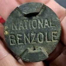 Scarcer NATIONAL BENZOLE brass Petrol Can Top picture