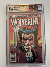 WOLVERINE LIMITED SERIES #1 Newsstand Aug 1982 Double Signed CGC 9.2 Label picture