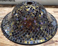 REPRODUCTION ANTIQUE TIFFANY STYLE MULTI COLORED BRODIE MOSIAC GLASS LAMP SHADE picture