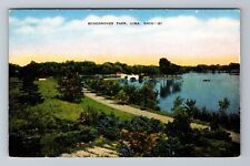 Lima OH-Ohio, Schoonover Park, Antique Vintage Souvenir Postcard picture