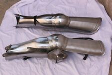 Medieval Knight Gothic Leg Set 18 Guage Steel Antique Pair Of Leg Armor greaves picture