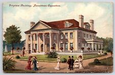 1907 Virginia Building Yard Jamestown VA Exposition Vintage Postcard picture