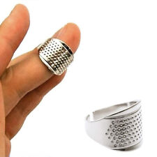 1PC Sliver Sewing Thimble Adjustable Finger Ring Stitch Alloy Hand Craft Tools   picture