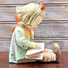 Vintage GOEBEL HUMMEL Bookworm Little Girl w Book Porcelain Figurine W Germany picture