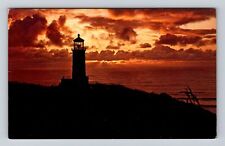 Ilwaco WA-Washington, North Head Lighthouse, Antique Vintage Souvenir Postcard picture