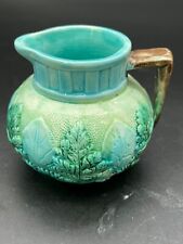 Majolica Pond Lilly and Fern Cream Pitcher Small picture