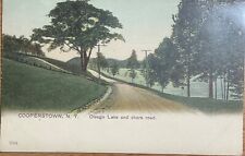 Cooperstown, NY Otsego Lake and Shore Road picture vintage postcard  picture
