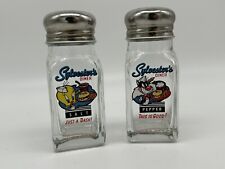 Vintage Looney Tunes Diner Tweety Sylvester Glass Salt & Pepper Shakers 1996 picture