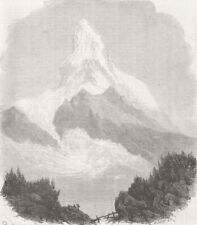 SWITZERLAND. The great Matterhorn 1856 old antique vintage print picture picture
