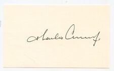 1969 Apollo 12 Astronaut & MOONWALKER CHARLES CONRAD Signed Index Card 1985 KOA picture