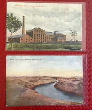 Vtg 1910 Nampo ID Postcard Lot (2) Western Idaho Sugar Company, New York Canal picture