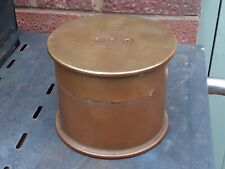 WW1 era brass Trench Art tobacco pot dated 1916/1918 - unusually large size picture