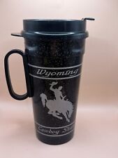 Whirley travel mug Wyoming End of Trail Cowboy Vintage picture