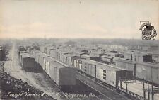 GA~GEORGIA~WAYCROSS~ATLANTIC COAST LINE RAILWAY FREIGHT YARDS~TRAIN~BOXCARS~1910 picture