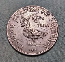 1896 William Jennings Bryan Dollar 1 Dam - S-353 - XF picture