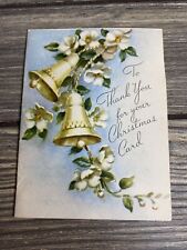 Vintage Rust Craft Christmas Thank You Card 1948 picture