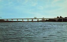 Tybee Island Savannah GA Georgia Wilmington River Toll Bridge Vtg Postcard E29 picture
