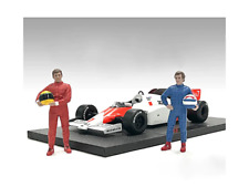 Racing Legends 80's Figures A and B Set of 2 for 1/18 Scale Models picture