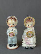 2 Josef Originals TEDDY & CAROL Bridal 4 ¼”  Figurines c. 1953 picture