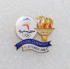 2000 Sydney Olympic Games Opening Ceremony Flame Pin Badge ~ 2024 Paris Trader picture