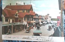 Oak Bluffs Cottage City Marthas Vinyard Mass Circuit Ave 1908 postcard picture