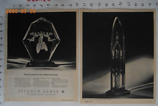 RARE 1963 Steuben Glass George Thompson Cathedral Donald Pollard Sancta Virgo AD picture