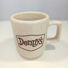 Vintage Denny's Rare Logo Mug Speckled D Shaped handle Coffee Cup picture