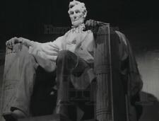 1940 Press Photo Lincoln Memorial statue for Lincoln''s birthday anniversey picture