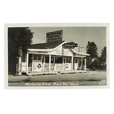 Bay Center Resort Store RPPC Postcard 1950s Birch Bay Washington Grocery B3419 picture