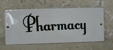 Porcelain Pharmacy SIGN Pharmacist Vintage Style Drug Store Decor Apothecary  picture