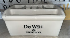 Vintage Barber De Witt STERI-TOOL Razor Advertising Sterilizer Ceramic Stoneware picture