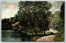 Original Vintage Antique Postcard Old Indian Port St Joseph River South Bend, IN picture