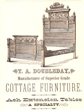 1882-83 T A DOUBLEBAY SUPERIOR GRADE COTTAGE FURNITURE  Chittenden Co VERMONT picture