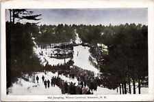 Ski Jumping, Winter Carnival, Hanover New Hampshire - 1927 white border Postcard picture