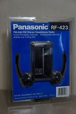 NEW Deadstock Vintage Panasonic RF-423 FM AM Pocket Radio Headphones Vtg picture