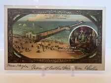Vintage 1906 Atlantic City N.J. Marked 1908 Postcard Heinz Ocean Pier Heinz 57 picture