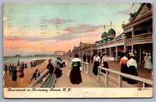 Boardwalk at Rockaway Beach New York — Antique Postcard c. 1916 picture