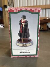 Ebenezer Scrooge Figure “A Christmas Carol” Statue in Box Novelino Vintage 1993 picture