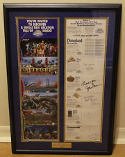 Disneyland Resort Expansion Opening Team Framed Executive Gift Autographed 2000 picture