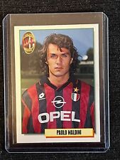 CARD MERLIN FOOTBALL 95 PAOLO MALDINI MILAN AC STAR # 183 TOTOPLOADER NO SANDWICHES picture