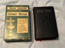 Vintage 1961 Saint. Joseph Continuous Sunday Missal Hugo Hoever Inserts Orig Box picture