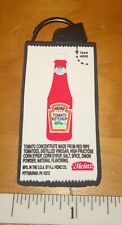 NOS Early 2000s Promotional Heinz Ketchup Bottler Rubber Keychain Pittsburgh PA picture